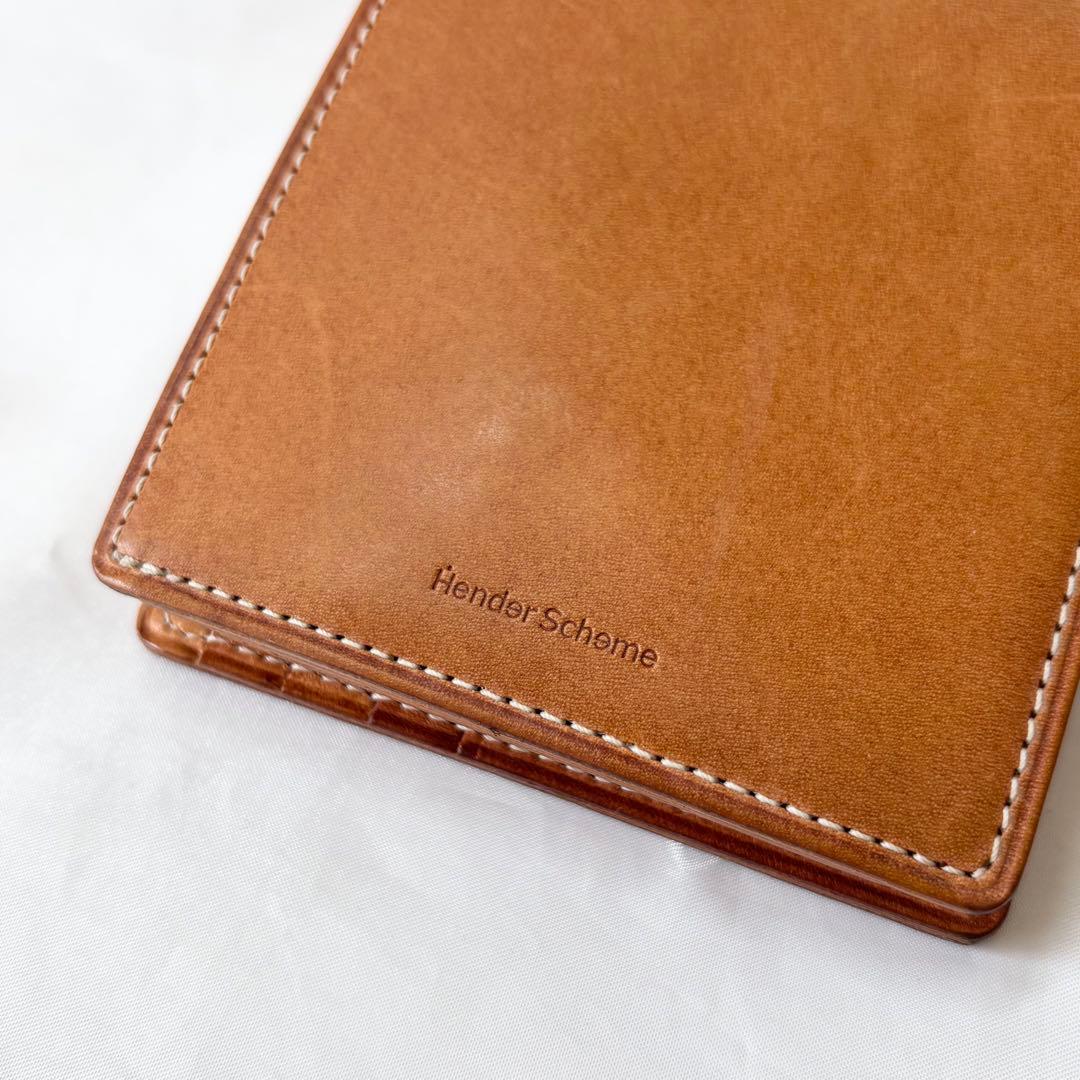【美品】　エンダースキーマ　half folded wallet カウレザー
