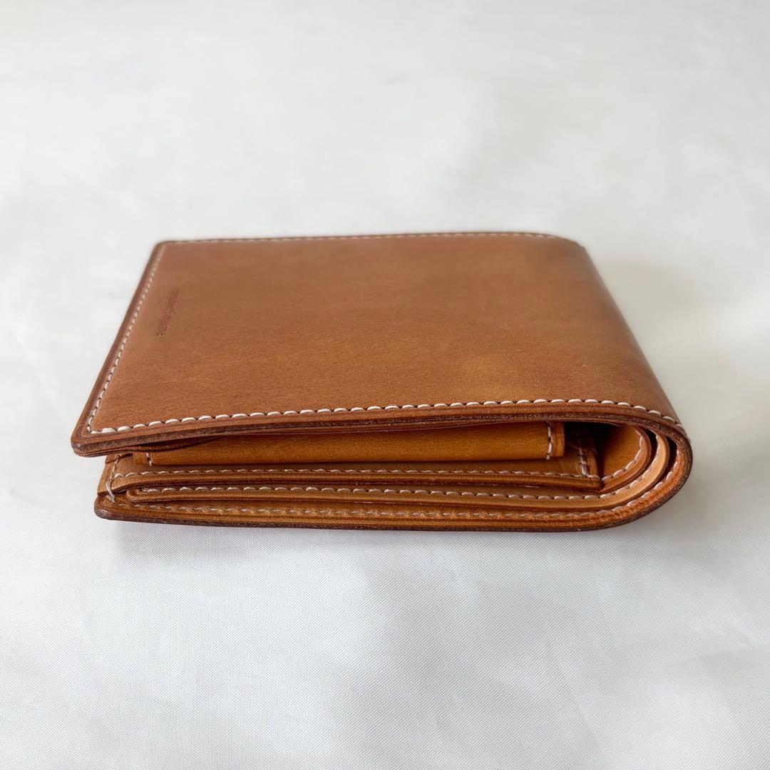 【美品】　エンダースキーマ　half folded wallet カウレザー