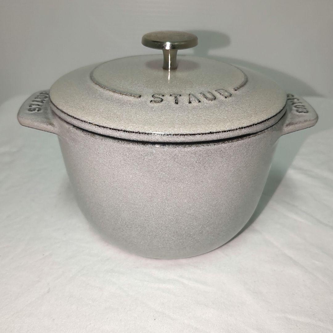 【美品】STAUBストウブ　ラ・ココット de GOHAN グレー