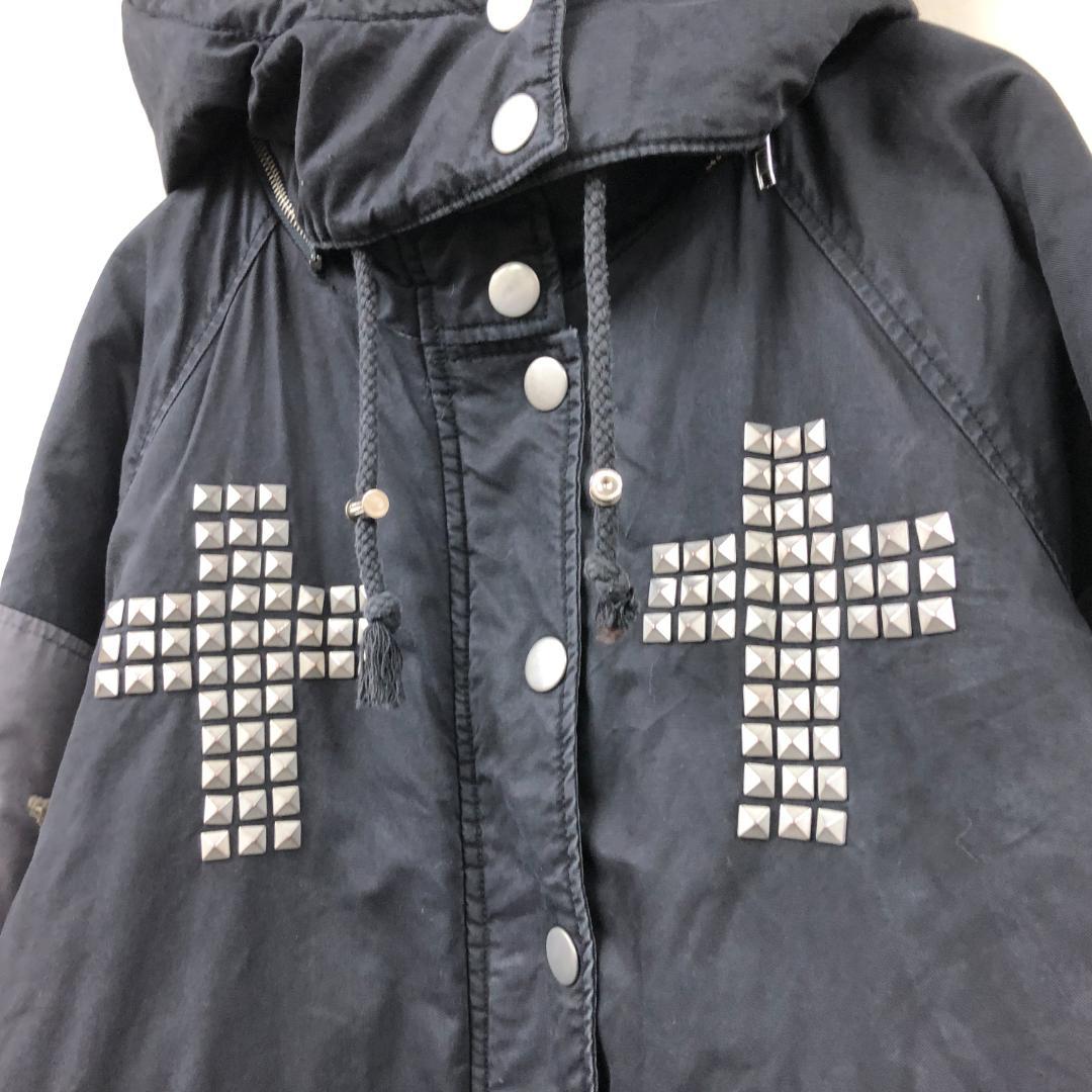 old GLAD NEWS モッズコート スタッズ ドクロ クロス y2k