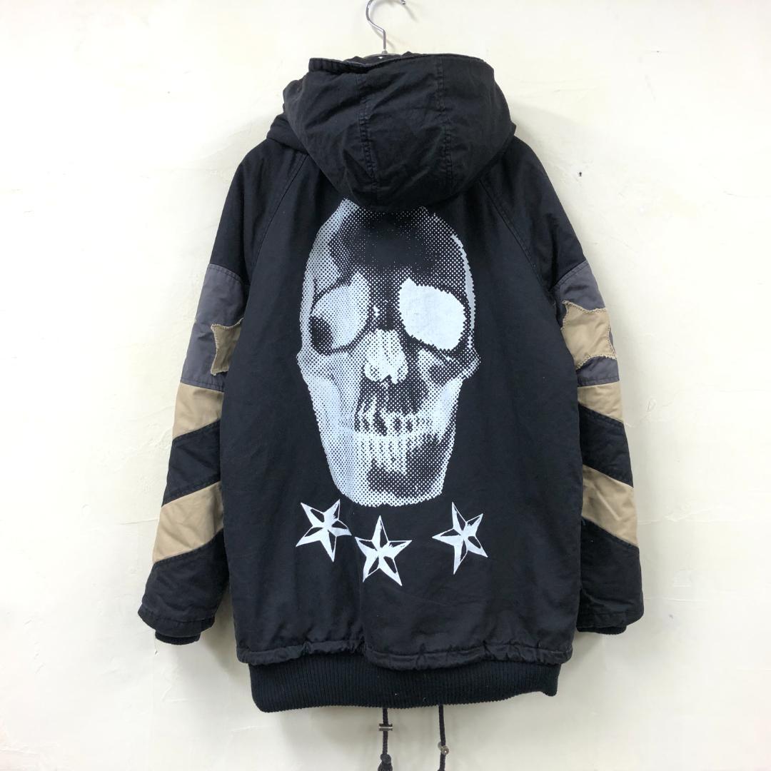 old GLAD NEWS モッズコート スタッズ ドクロ クロス y2k