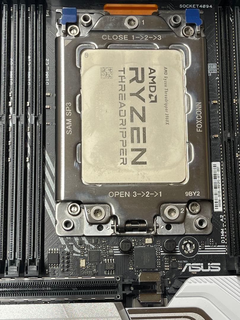 CPU ASUS PRIME TRX40-PRO + CPU AMD 3960X