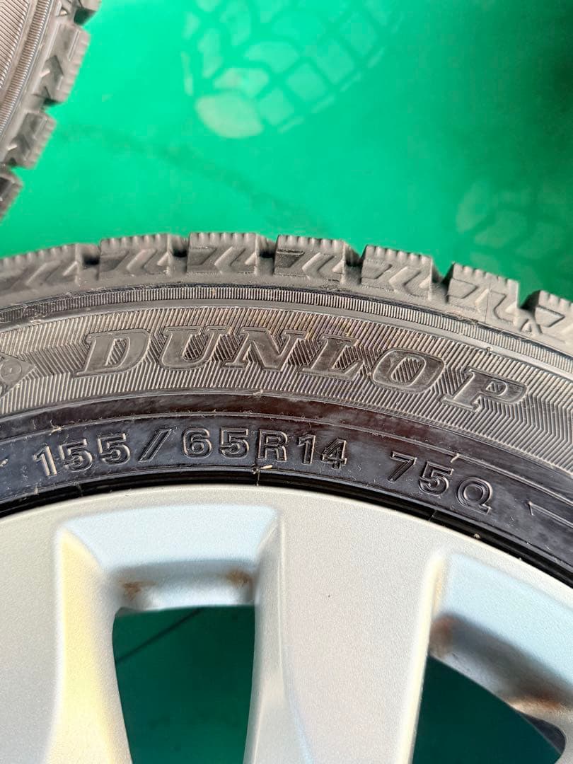 インチ スズキ ホイール 155/65R14 冬用タイヤ付きPCD100/4穴