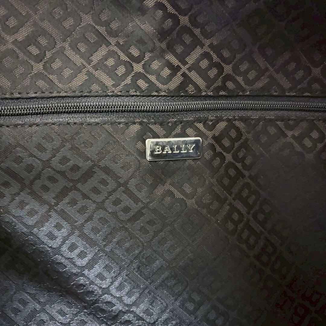 BALLY バリー キルティング ボストンバッグ レザー ブラック シルバー金具