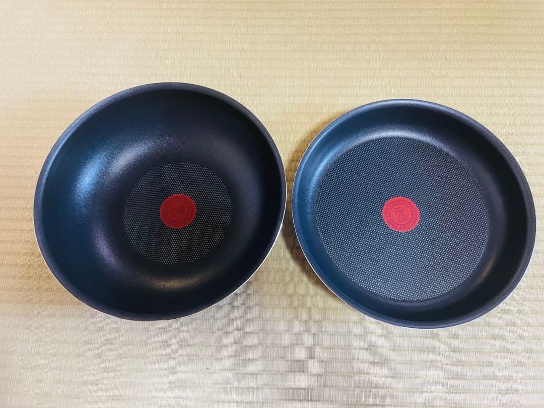 【新品迅速発送】ティファール　フライパン　ウォックパン　セット2 ガス火専用