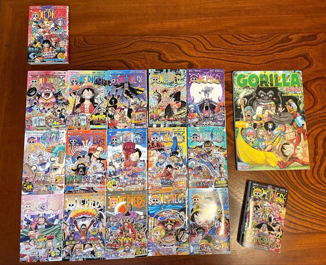 【全巻初版・帯付】ONE PIECE 97-114巻＋初版画集 特典付
