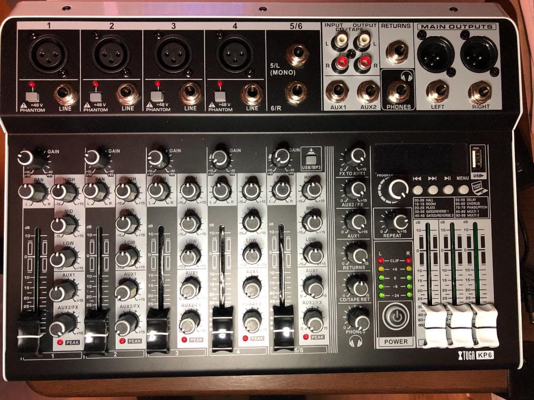 高*健様 XTUGA KP6 6チャンネルアナログミキサー