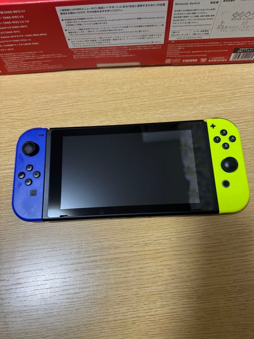 NintendoSwitchHAC-001ジャンク エラー2002-3580箱付