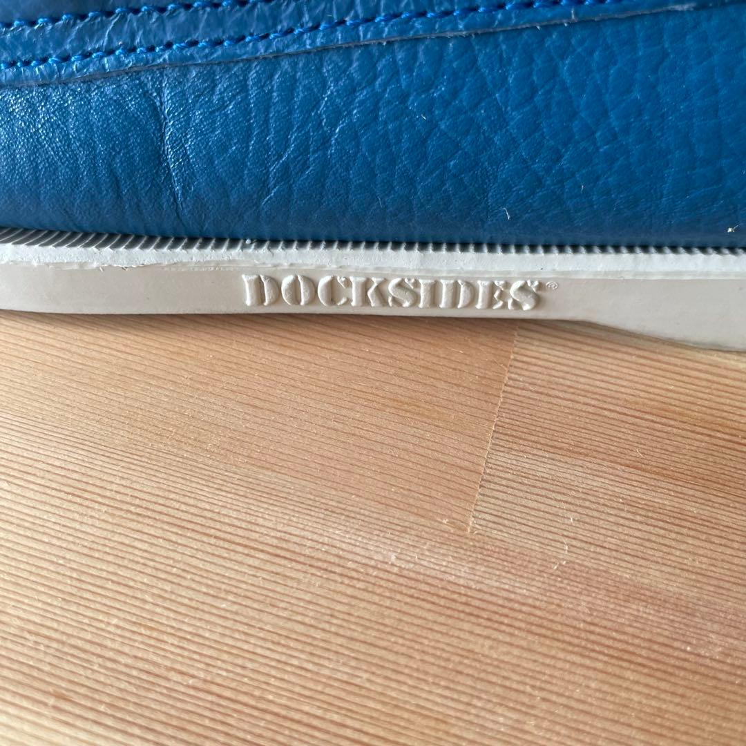【美品】セバゴSEBAGO デッキシューズ　ブルーシボ革