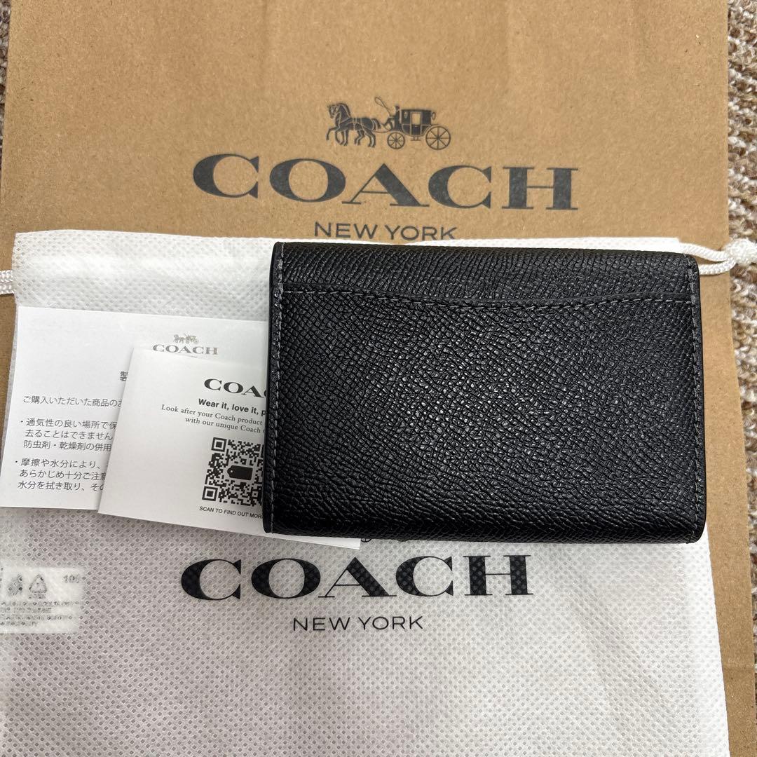 フラップ カードケース ブラック 名刺入れ 新品