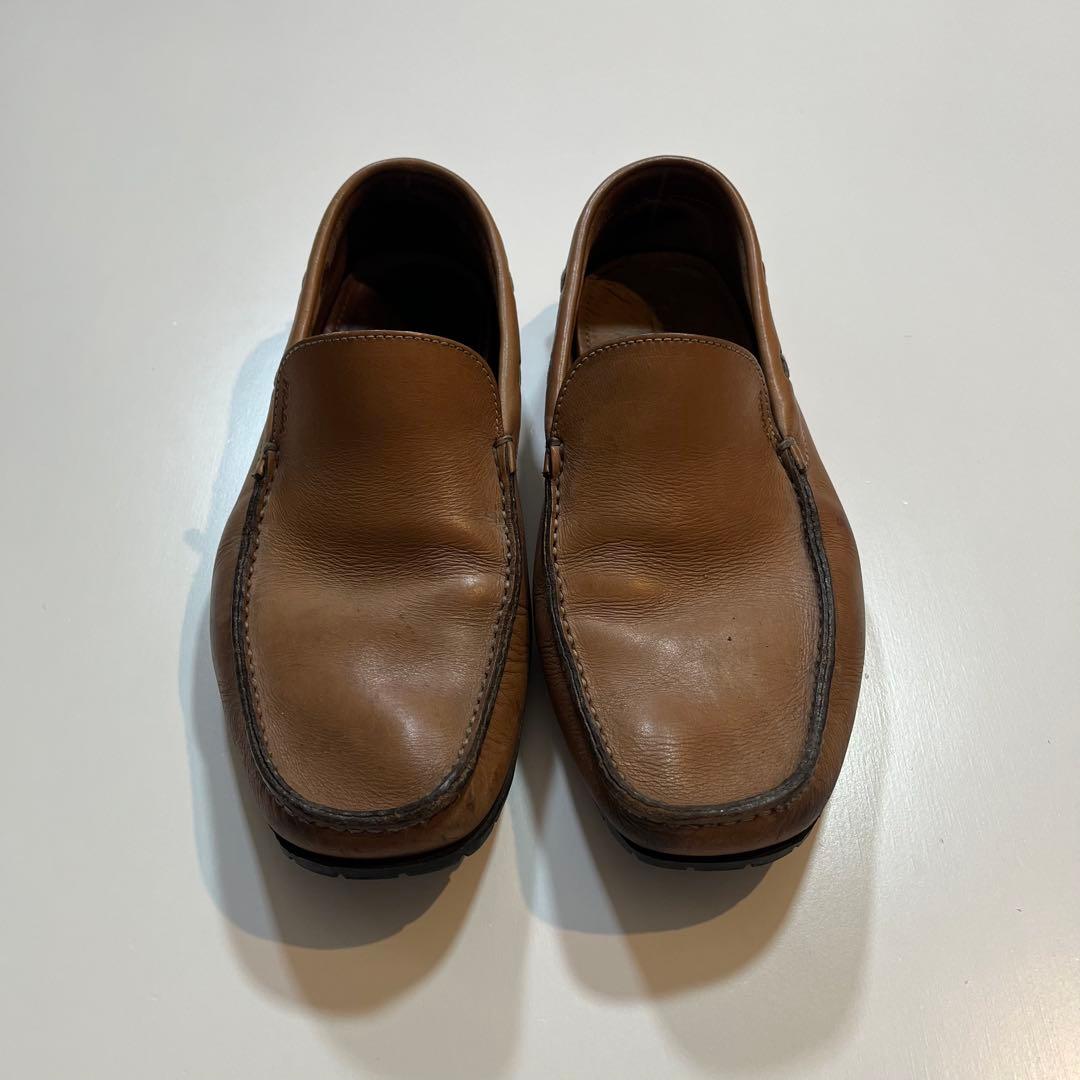 靴 PRADA Driving Shoes Loafer Beige