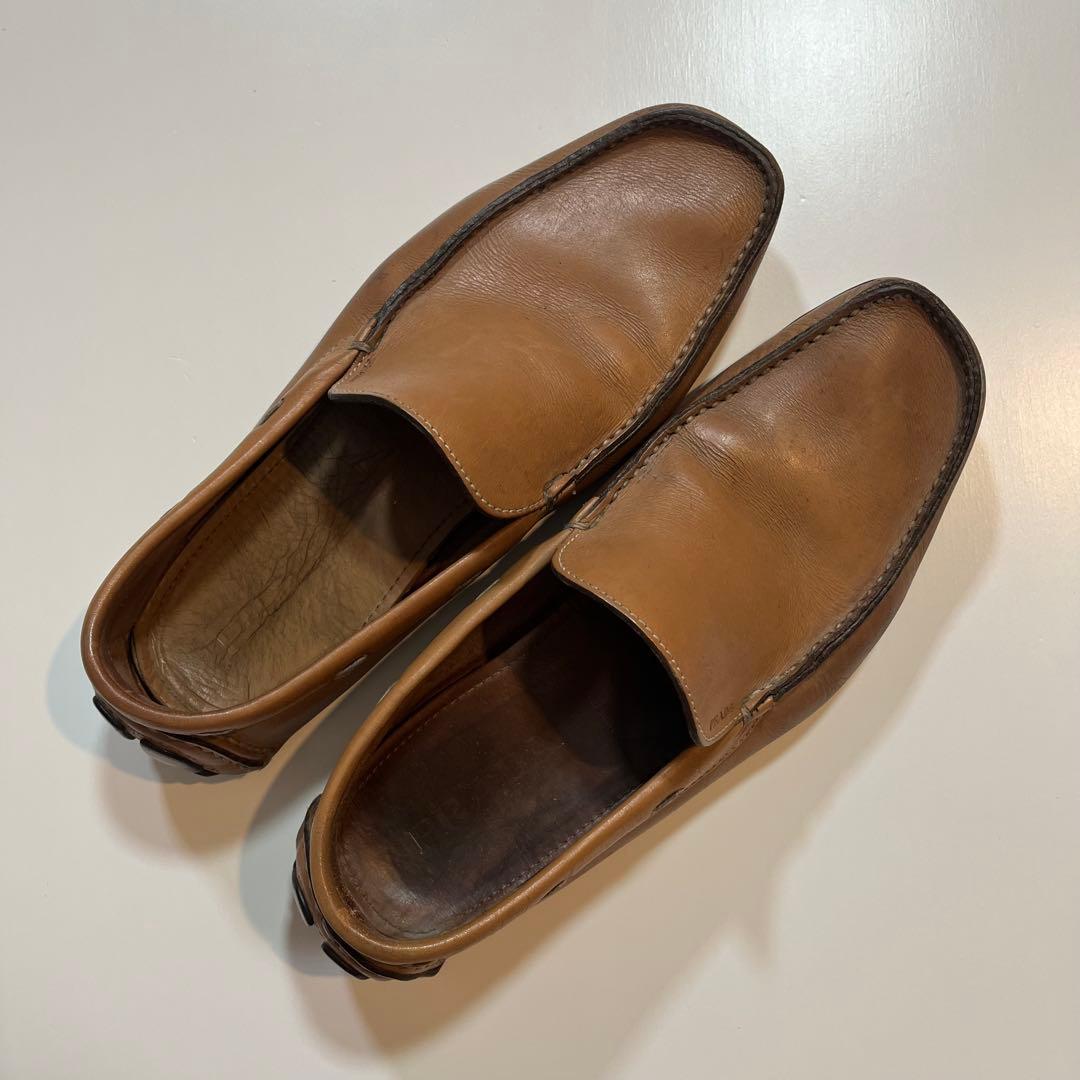 靴 PRADA Driving Shoes Loafer Beige
