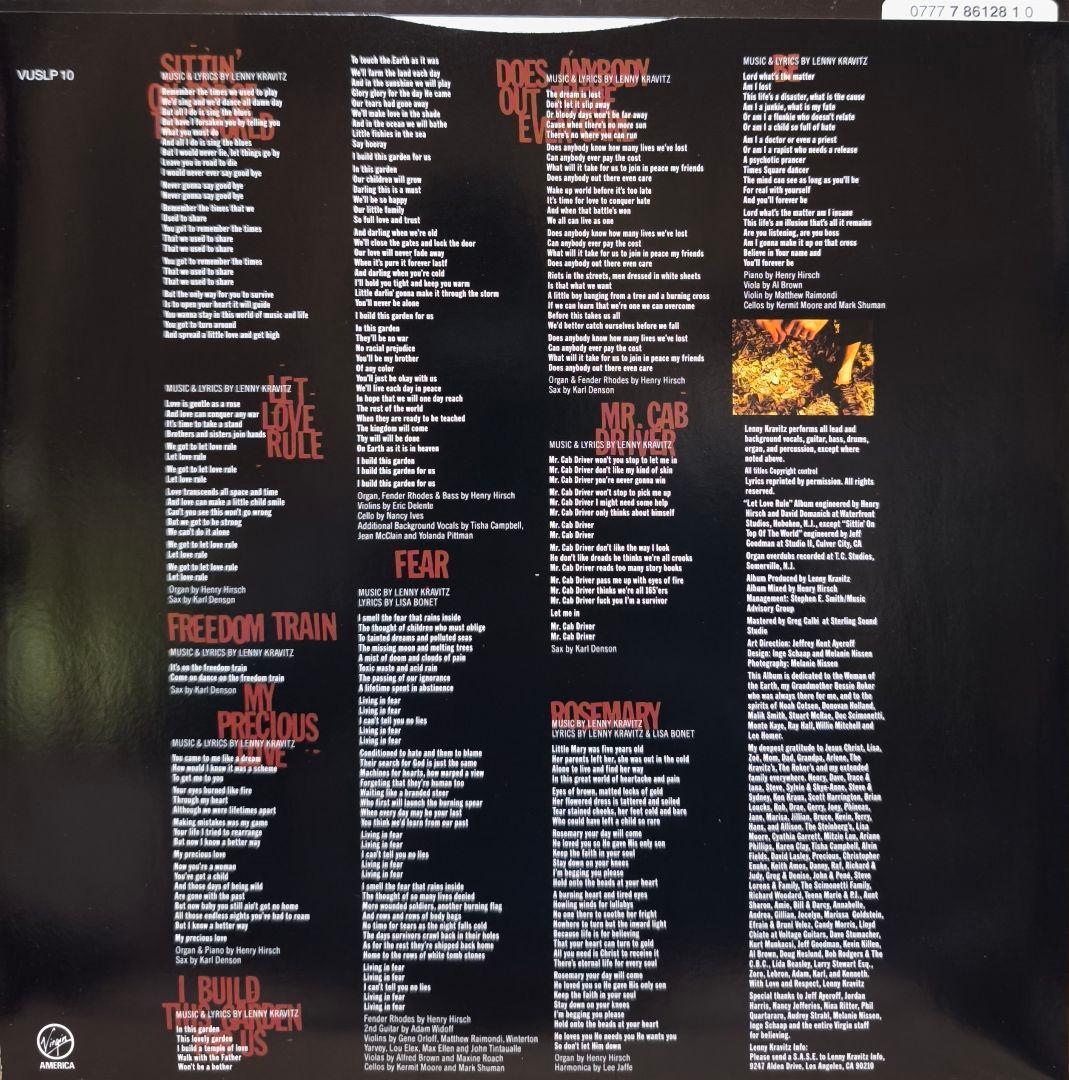 新品デッドストックLP！レニー・クラヴィッツ Lenny Kravitz