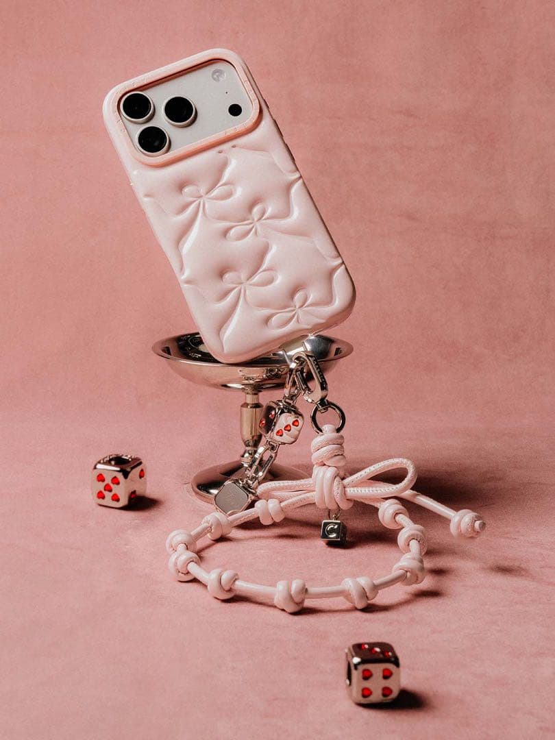 【3点セット】casetify リボンチャーム ピローケース 17pro用