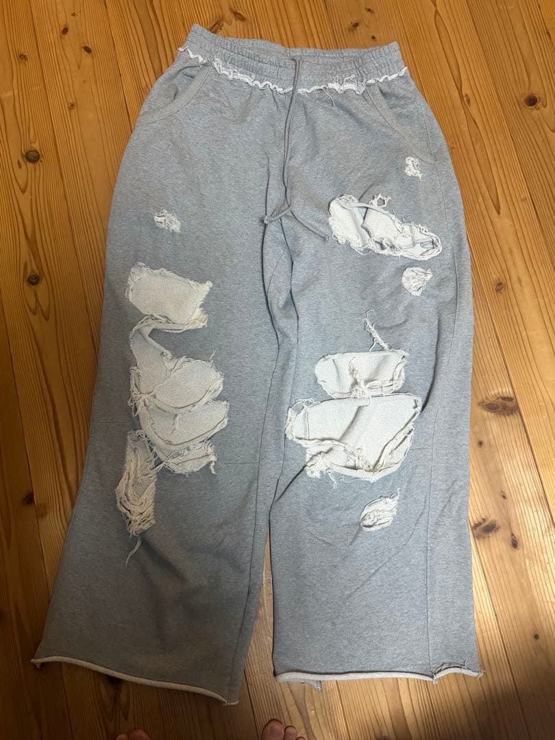 Jaded London Distressed Greyスウェット パンツ