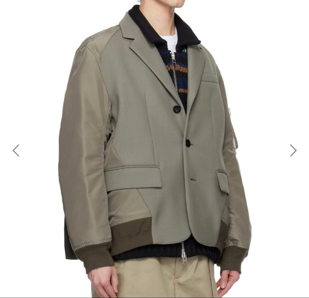 は*う様 sacai 25SS Suiting Bonding Mix Jack