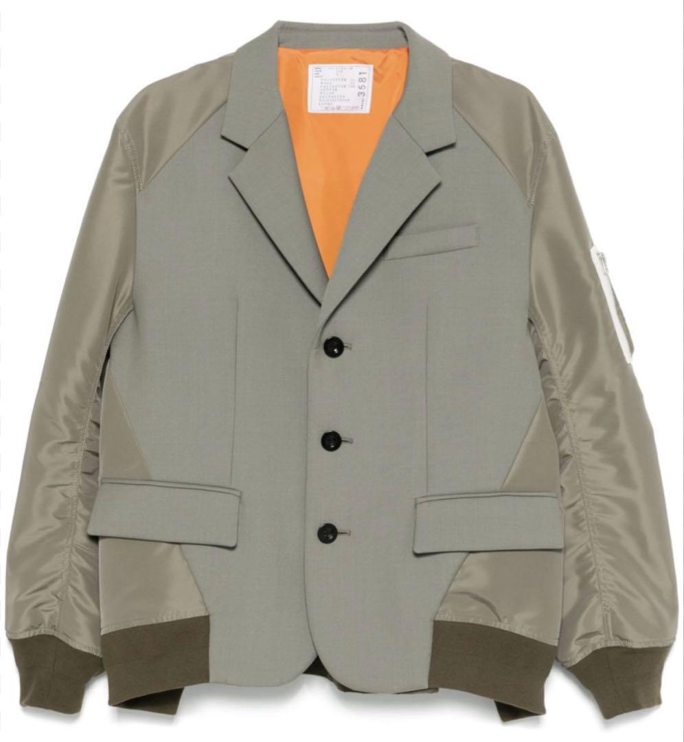 は*う様 sacai 25SS Suiting Bonding Mix Jack