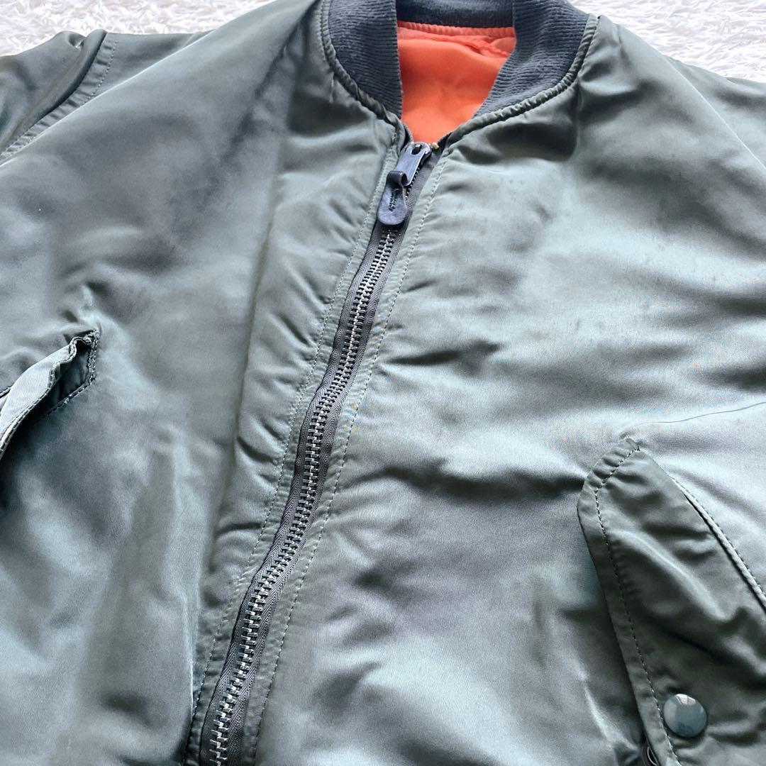 希少　made in USA 80s ALPHA MA-1 旧タグ3本タグ