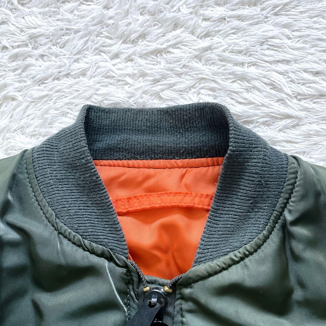希少　made in USA 80s ALPHA MA-1 旧タグ3本タグ