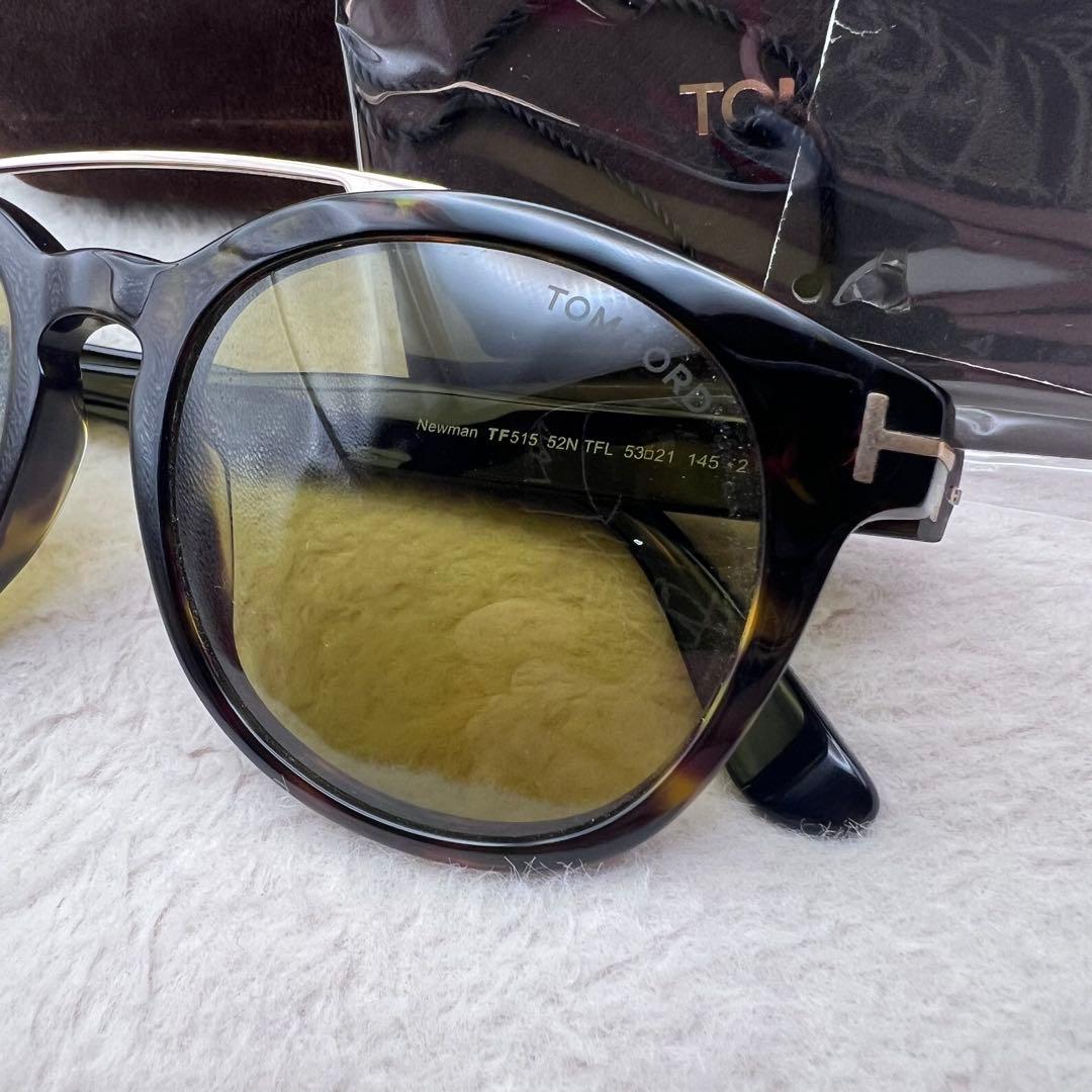 極美品✨TOM FORD TF515 Newman✨べっ甲調 サングラス