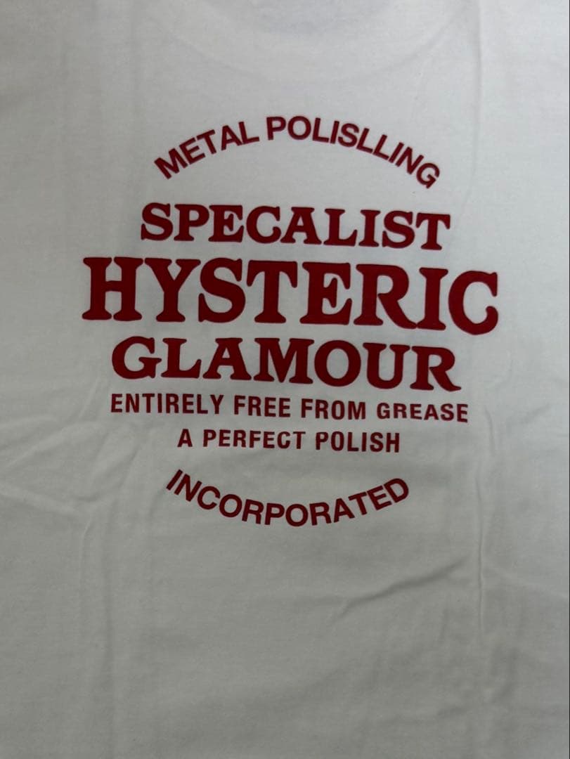 Hysteric Glamour ホワイト Tシャツ