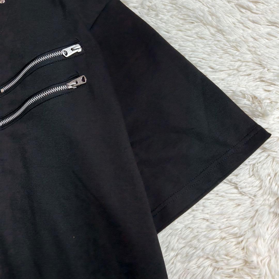 CIVARIZE シヴァーライズ スタッズ 半袖 ジップ Tシャツ FREE