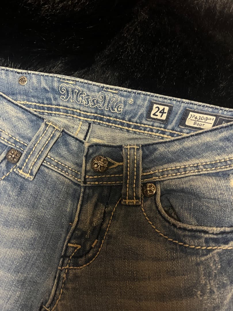 missme ブーツカット　フレア　デニム　y2k 平成ギャル　vintage