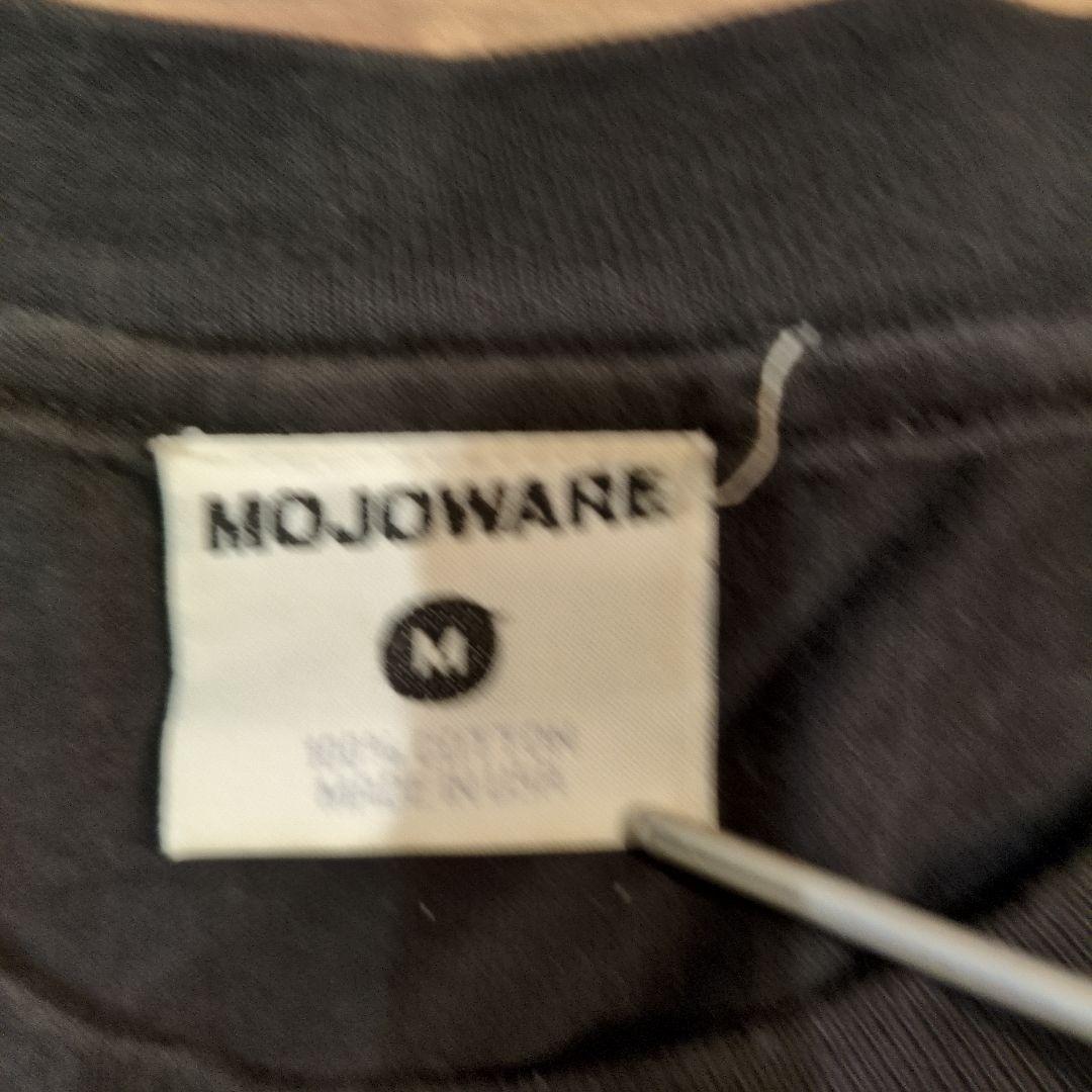 90s USA製 MOJOWARE ロンT 黒 アートプリント　希少品！