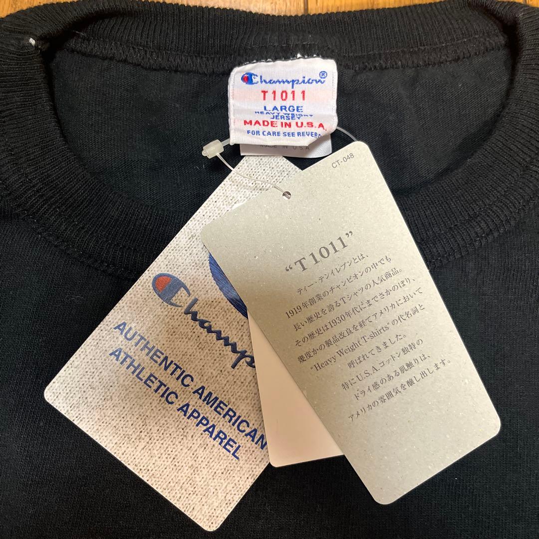 Champion T1011 2枚セットUSA製 新品タグ付き 未使用 L