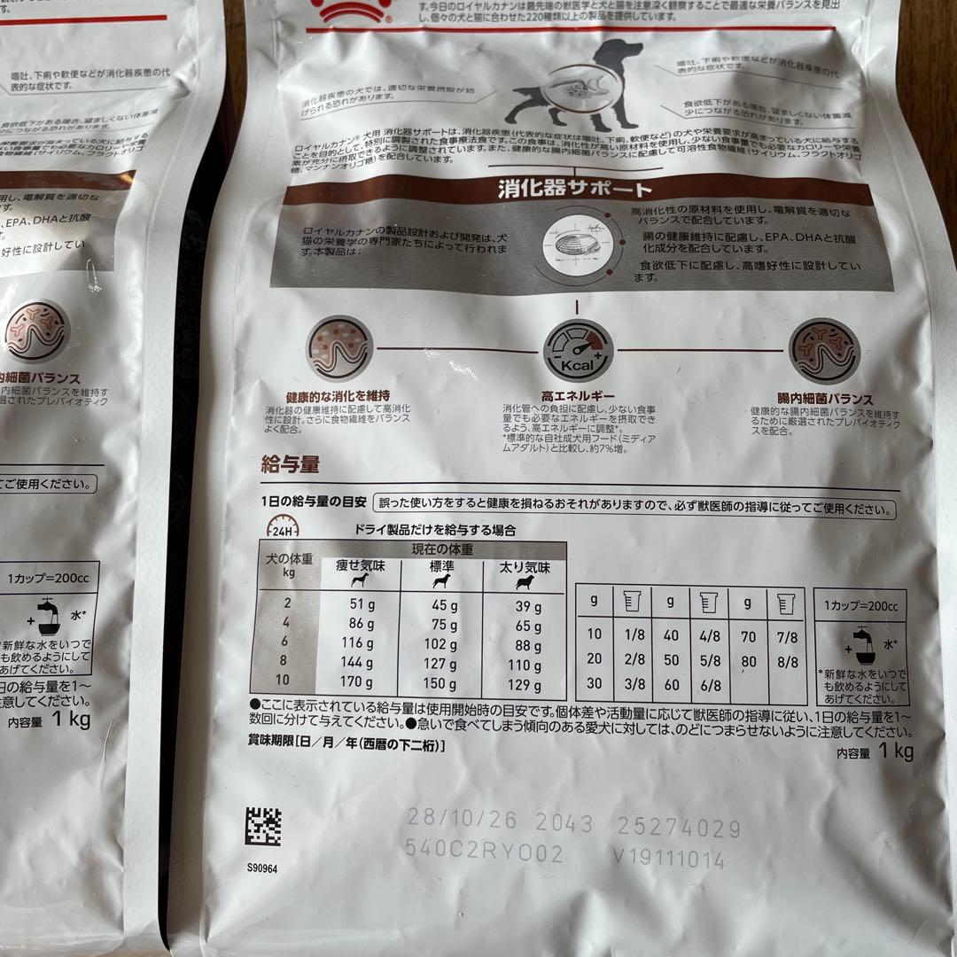  CANIN 消化器サポート 犬用　1kg×2袋