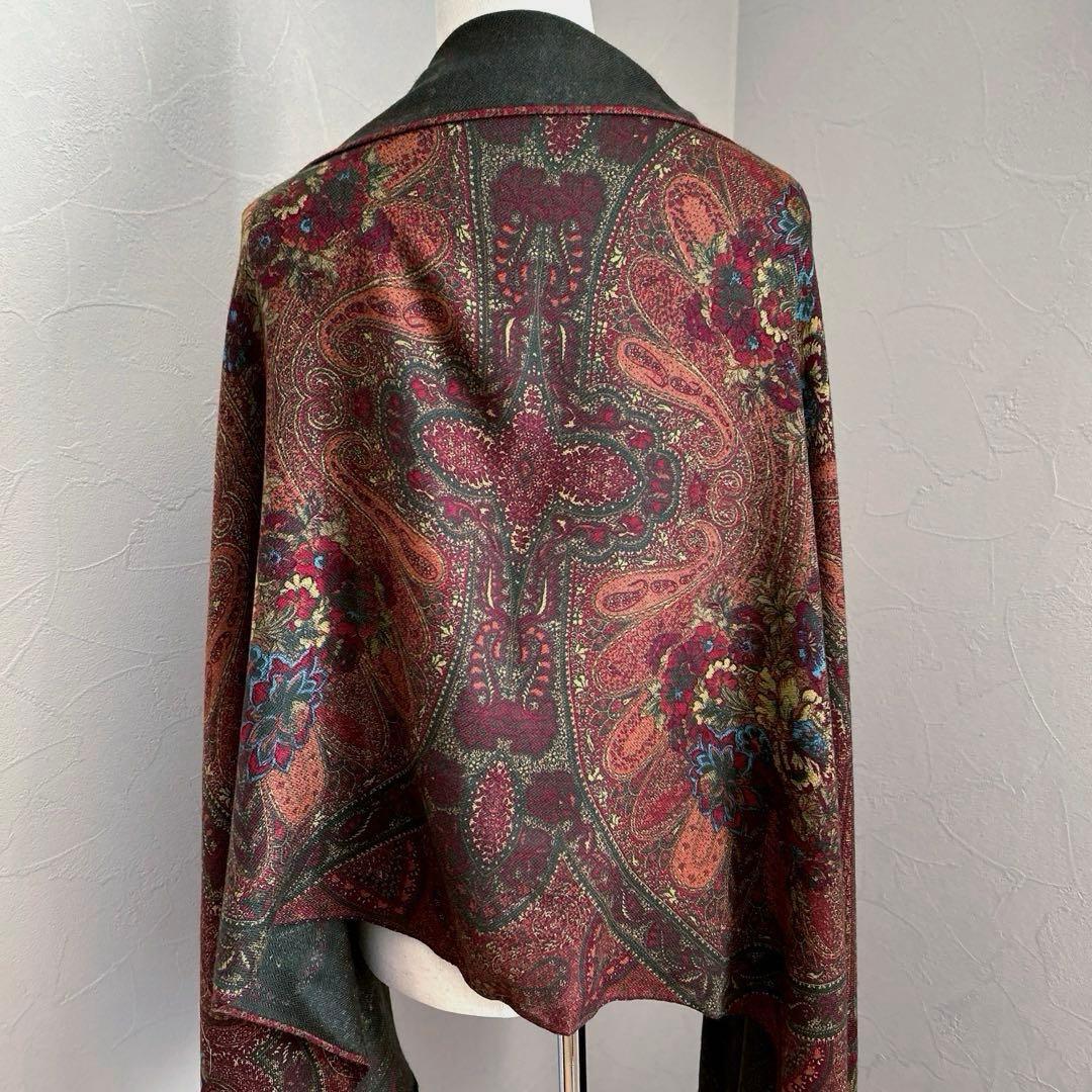 美品　レリアン　ストール、ショール　カシミヤ・シルク 66cm×170cm