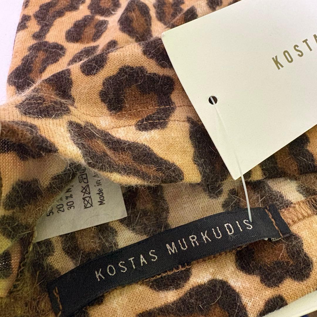 KOSTAS MURKUDIS ヒョウ柄ストール