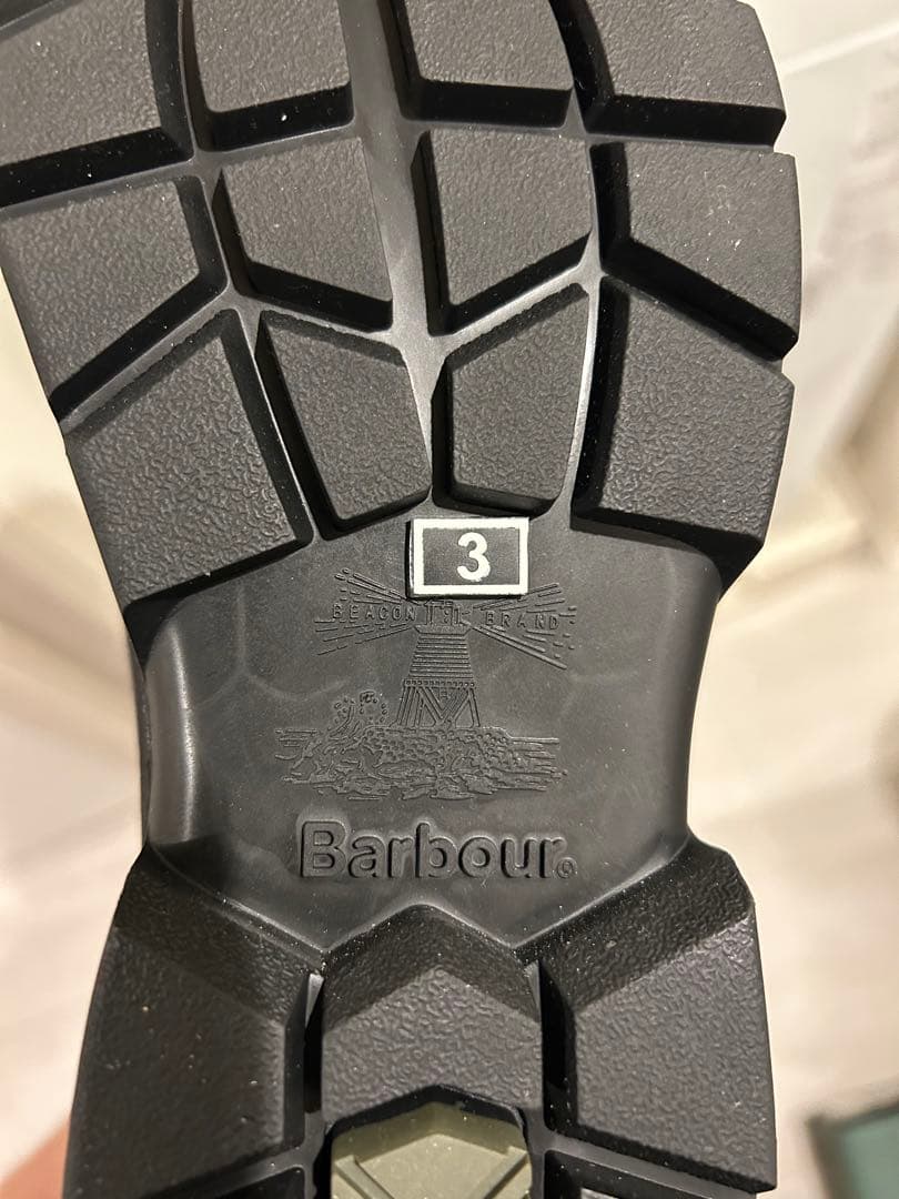 Barbour サイドゴアブーツ ブラック サイズ3