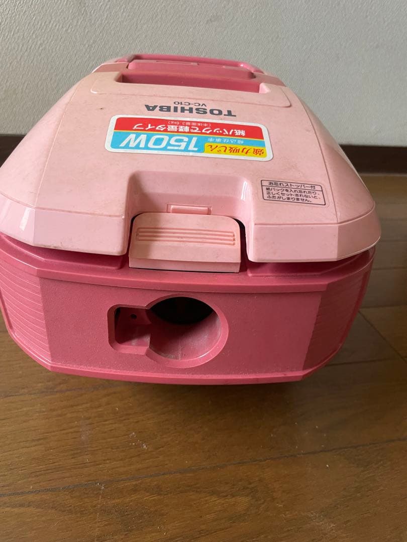 昭和レトロTOSHIBA VC-C10 ピンク掃除機 150W