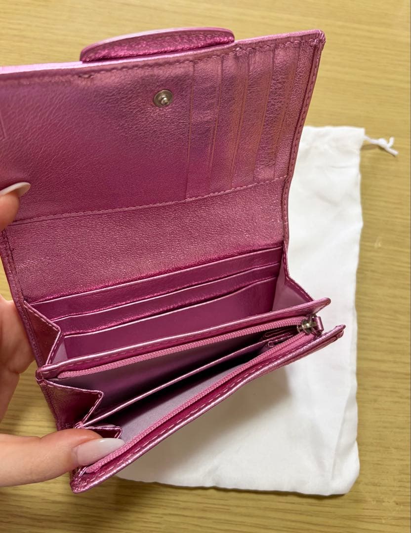 COACH 長財布 シグネチャー ピンク ベージュ レディース