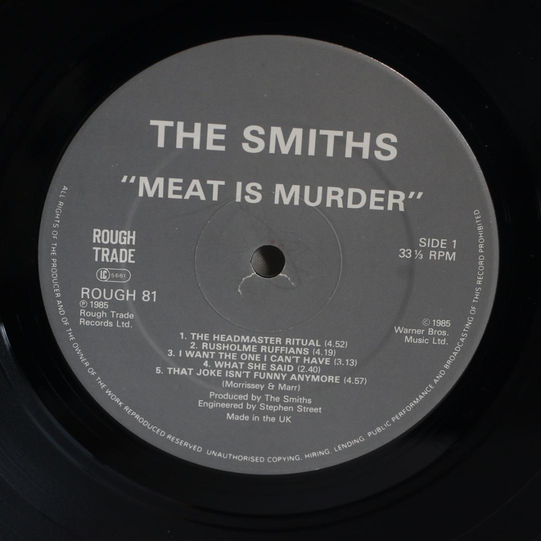 英LP The Smiths Meat Is Murder UKオリ1stプレス