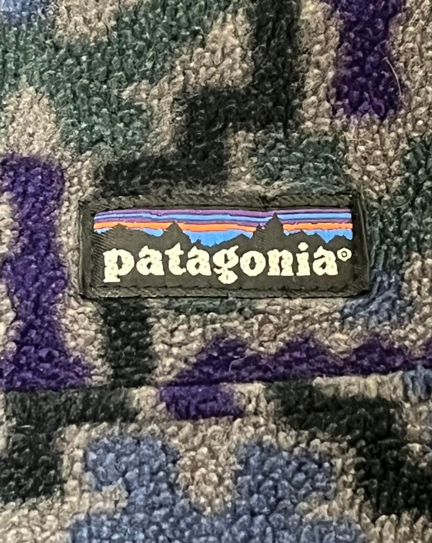 90s Patagonia テウェルチェ柄　雪なし　スナップT L