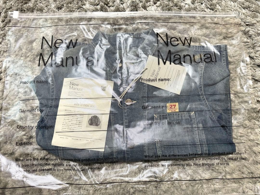ジャケット・アウター New Manual #024 LE CHORE JACKET