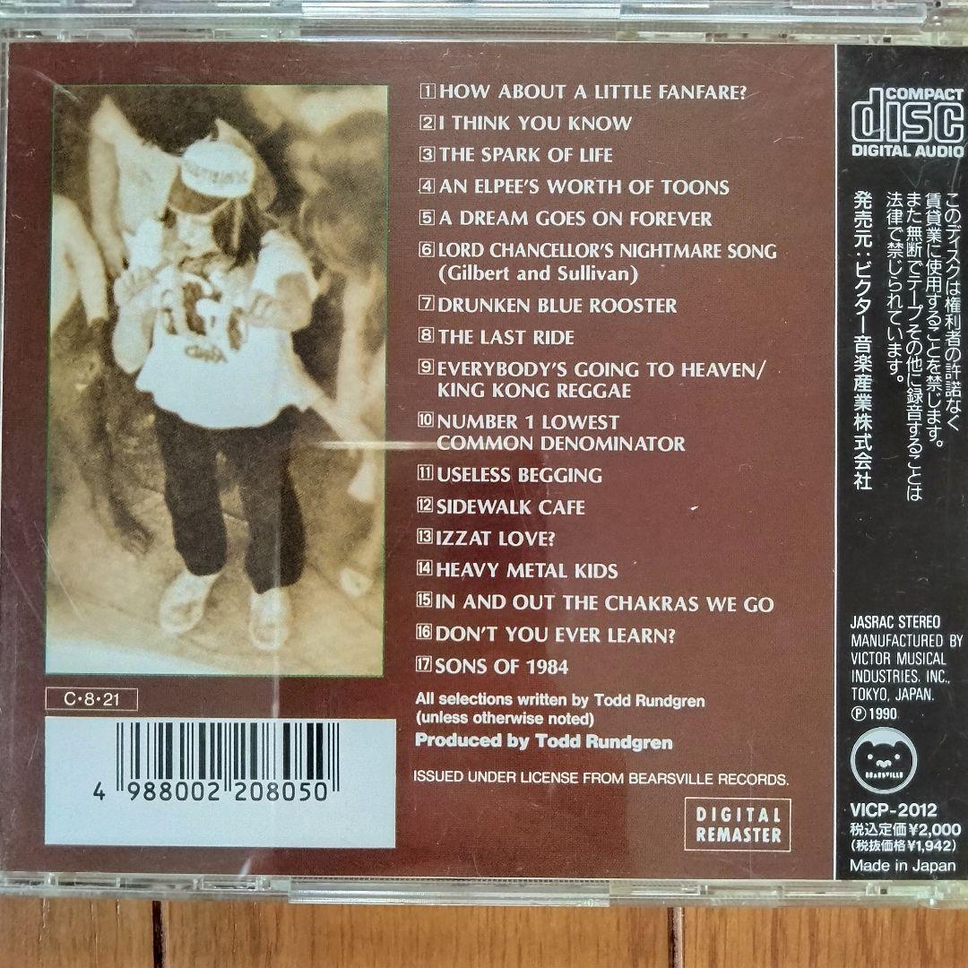 TODD RUNDGREN　トッド・ラングレンCD albumアルバム 6枚
