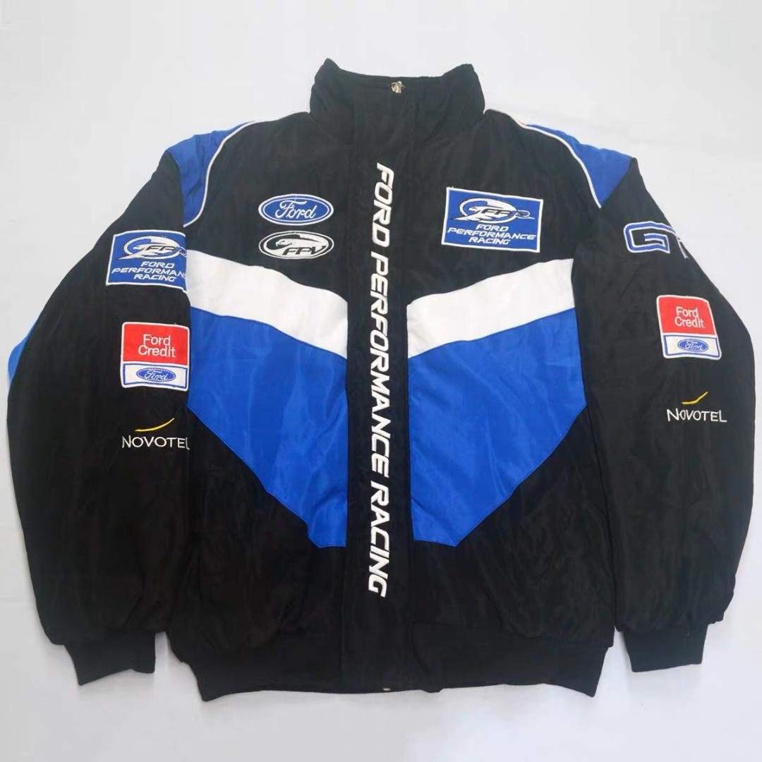 新品 FORD F1 レーシングジャケットブルゾン 刺繍 中綿 男女兼用 O3