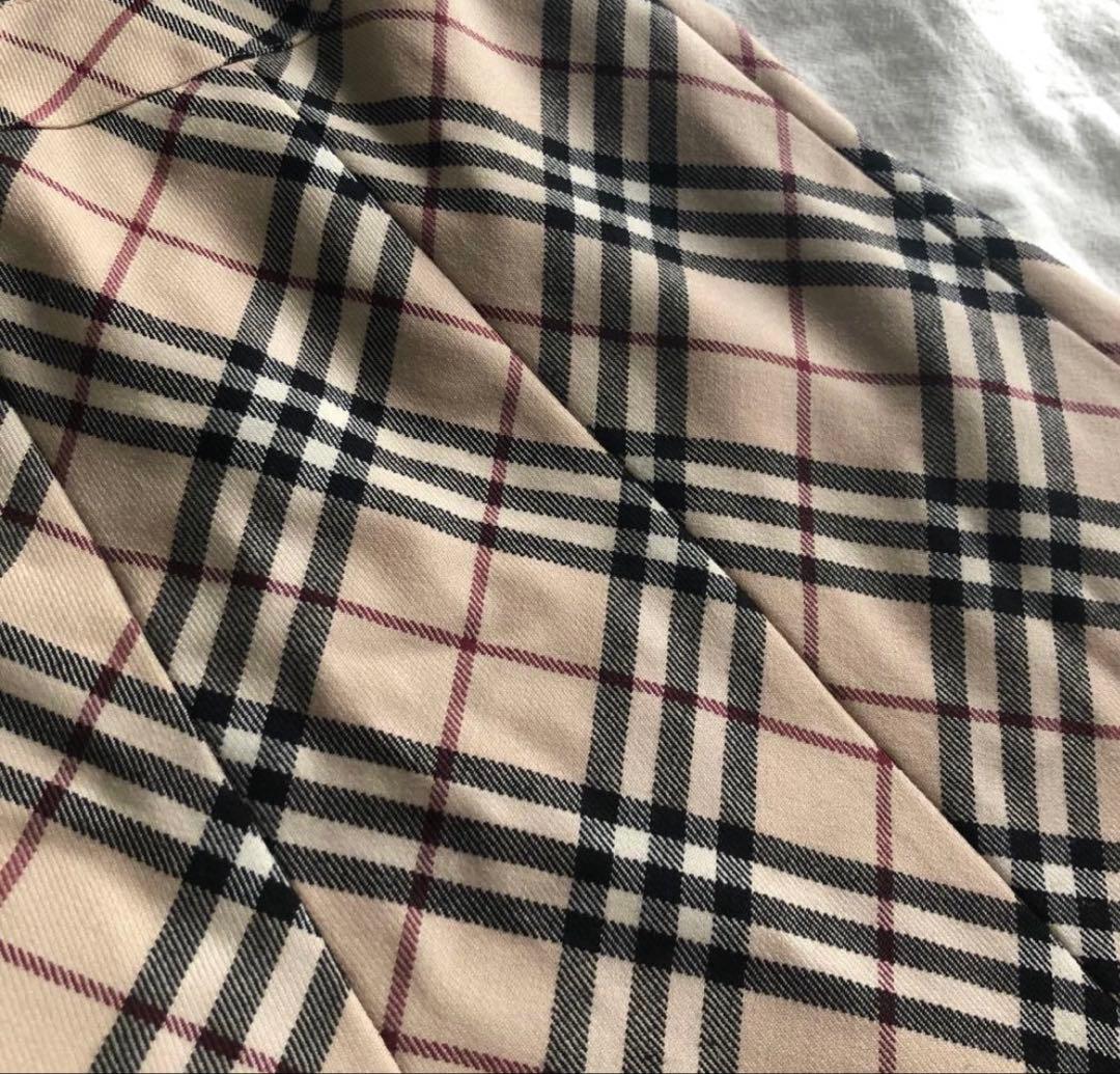 d*7様 Burberry バーバリー 七分袖膝丈ワンピース レイヤード風