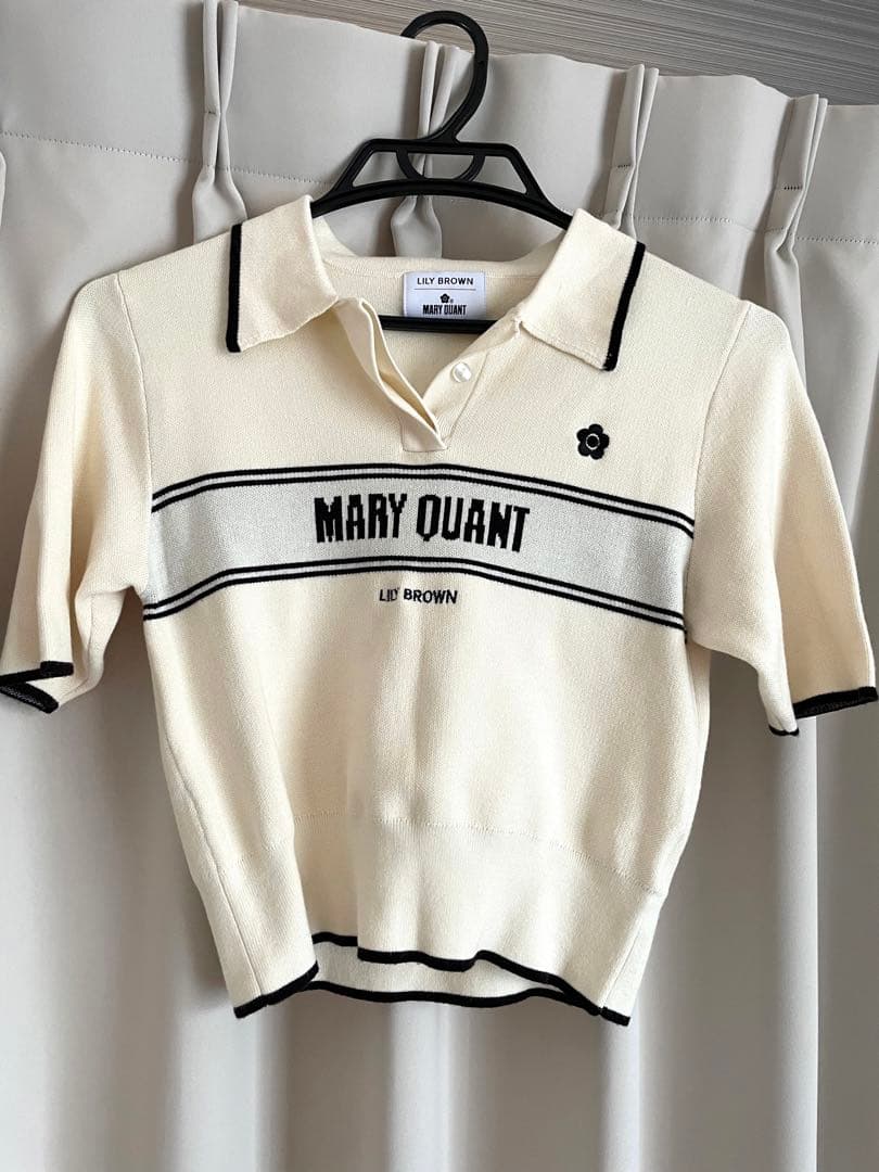 MARY QUANT LILY BROWN ポロニットプルオーバー　ポロシャツ