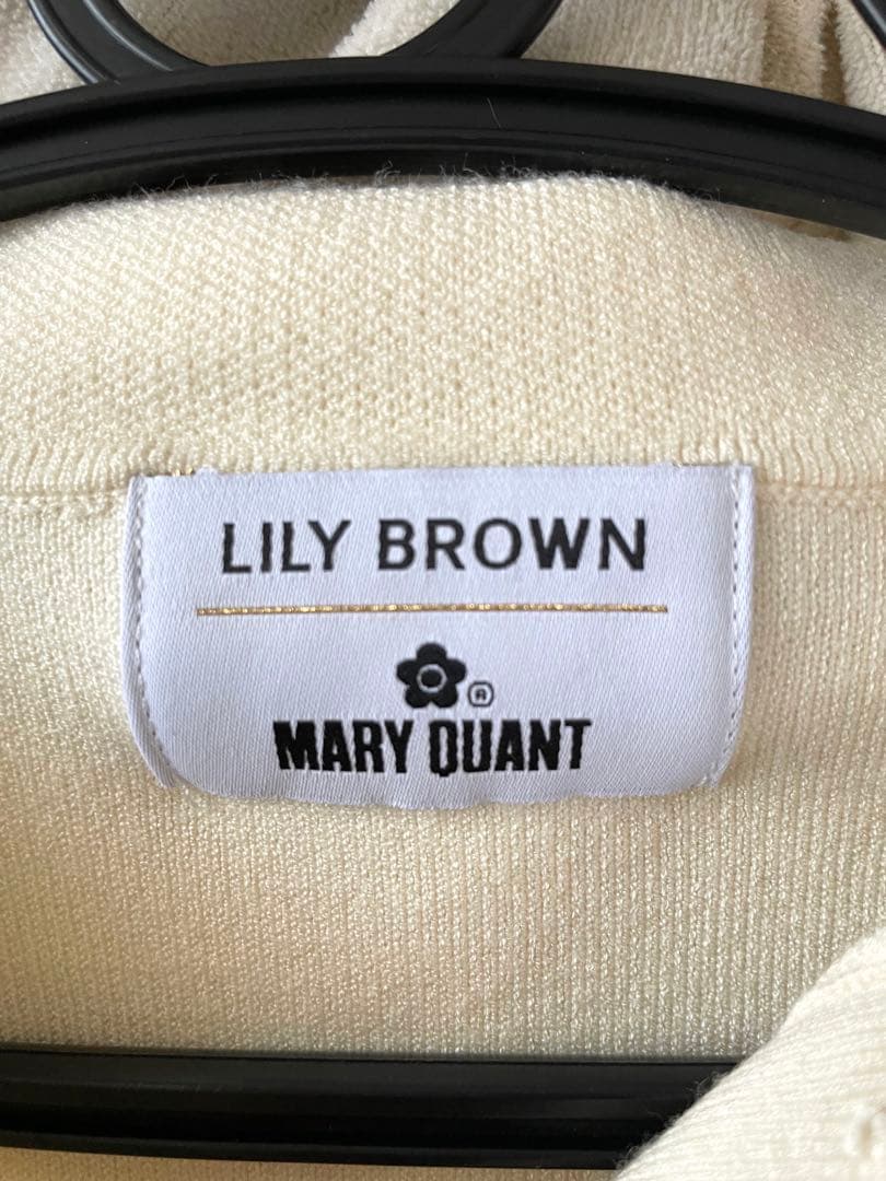 MARY QUANT LILY BROWN ポロニットプルオーバー　ポロシャツ