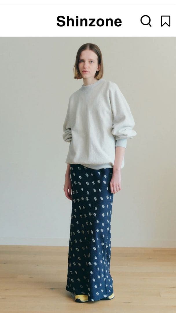 スカート shinzone SIMON DOTS JACQUARD SKIRT