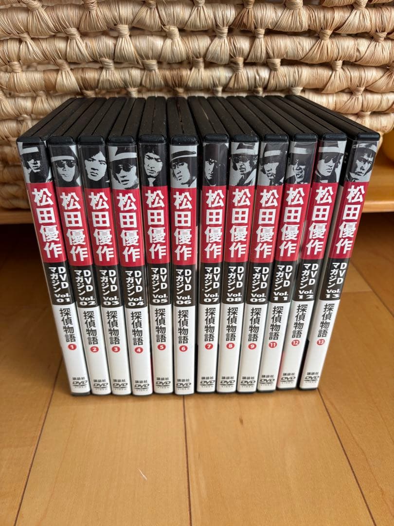 松田優作DVDマガジン Vol.01〜09.11.12.13 クリアファイル付き