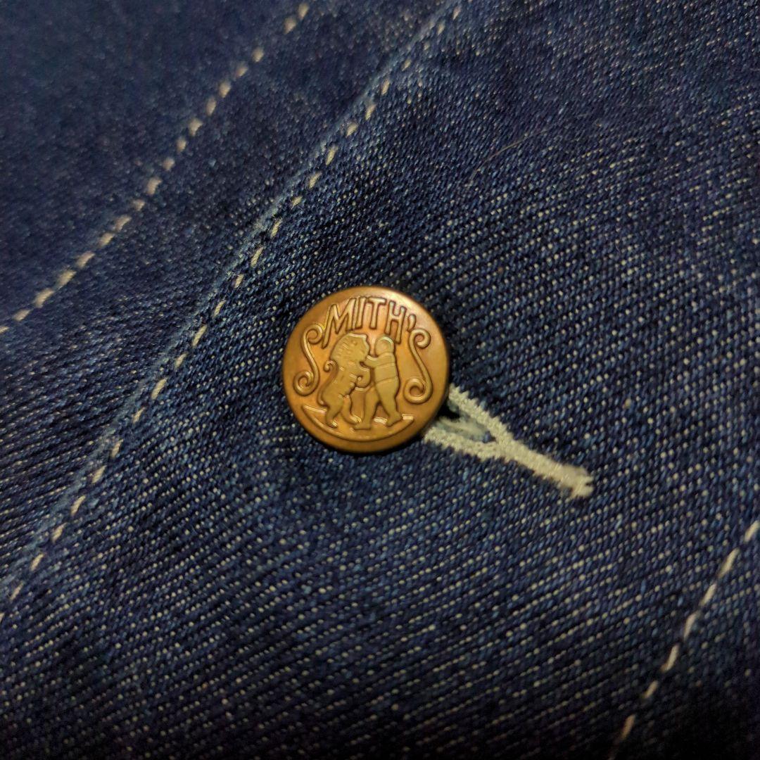 極美品！SMITH'S AMERICAN　デニムカバーオール　L　金ボタン