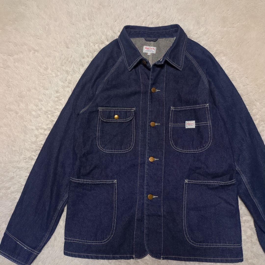 極美品！SMITH'S AMERICAN　デニムカバーオール　L　金ボタン