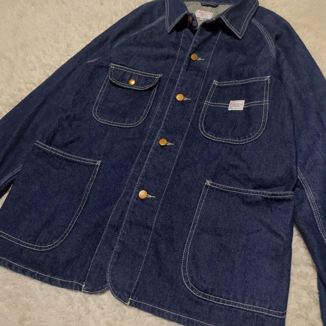 極美品！SMITH'S AMERICAN　デニムカバーオール　L　金ボタン