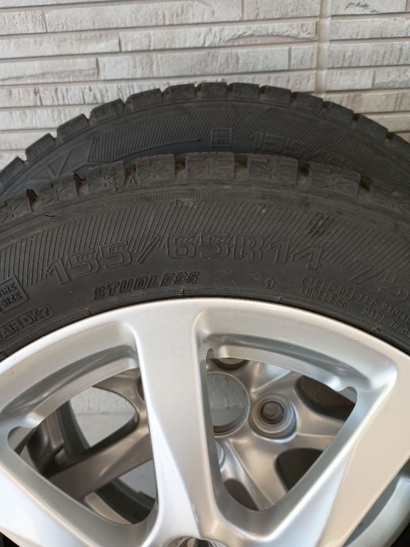 スタッドレス　155/65R14 ダイハツ純正ホイール