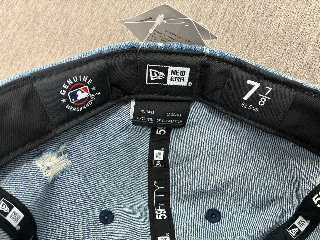 ニューエラ ヤンキース ダメージドデニム　ユーズド　ペンキ スプラッシュペイント